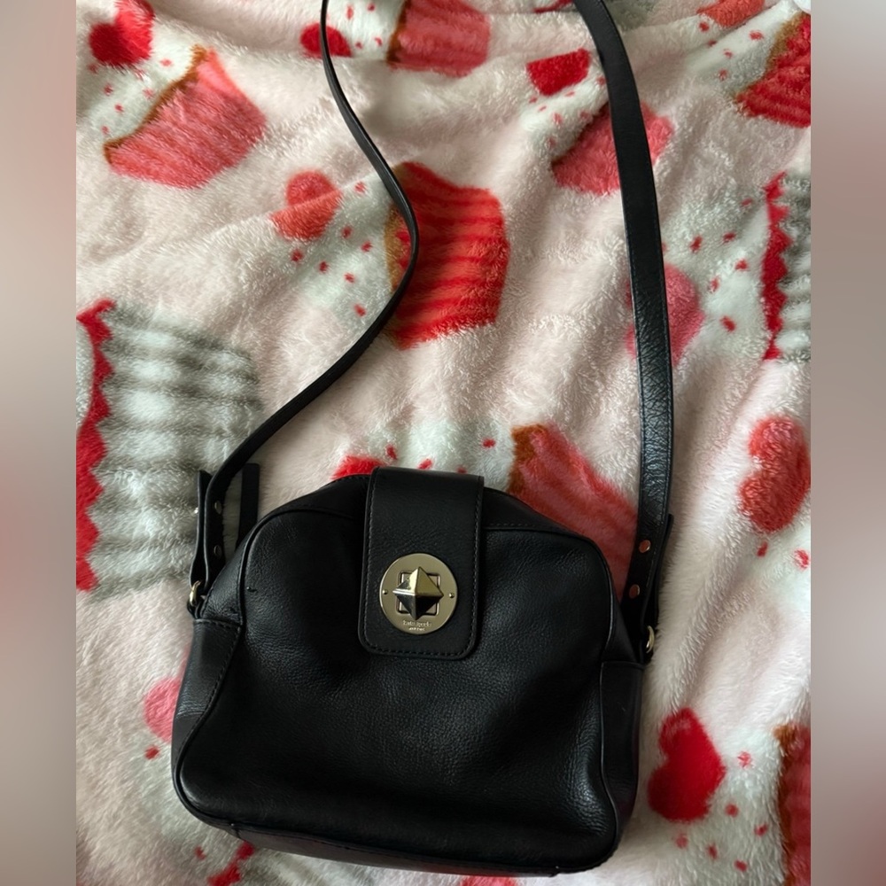 Black Leather Crossbody Bag